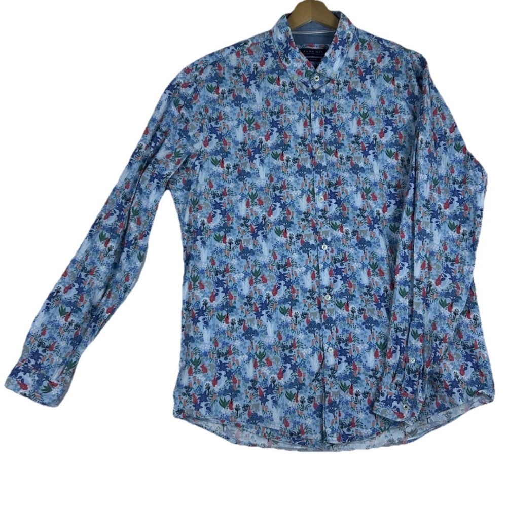 Floral Blue Shirt